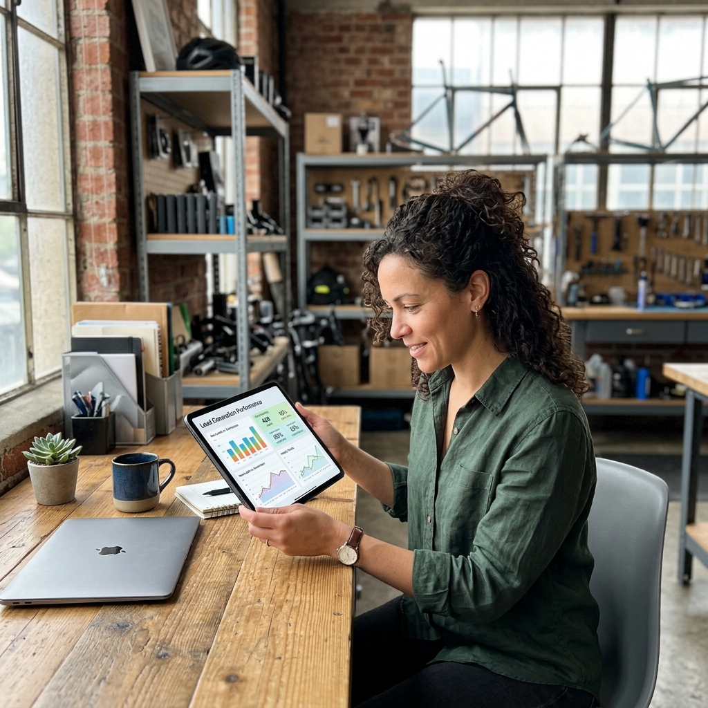 Workspace displaying local growth analytics and map pack metrics