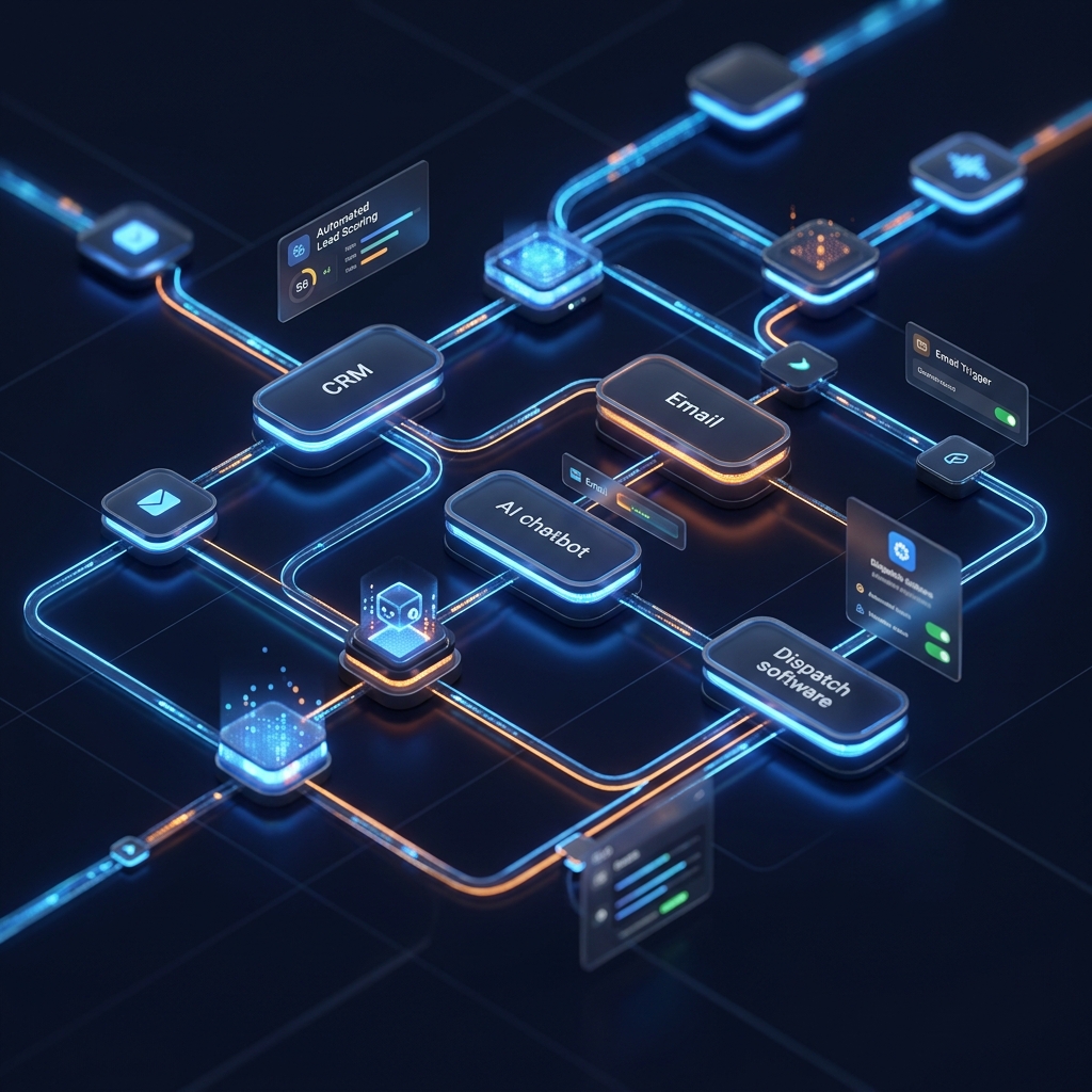Business automation workflow node diagram visualization